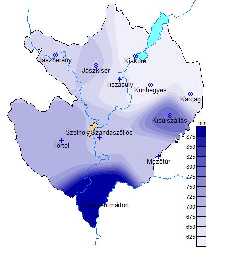 Vízgyűjtők A tavaszi félévben átlag körüli csapadékmennyiség esett le a Tisza vízgyűjtőin.