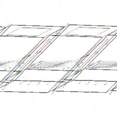 17. ábra). Az egy síkban lévő termikusan aktív felületek - ablak alatti radiátor esete (4.18. ábra). Az elkészített Maple programok grafikus megjelenítése révén a helyiségben 30-50 cm-es osztástávolságú raszterhálóban mutatják a sugárzási hőmérsékletaszimmetria értékeit.