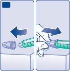 Megfelelő körültekintéssel dobja ki, és tegye vissza az injekciós toll kupakját minden egyes használat után.
