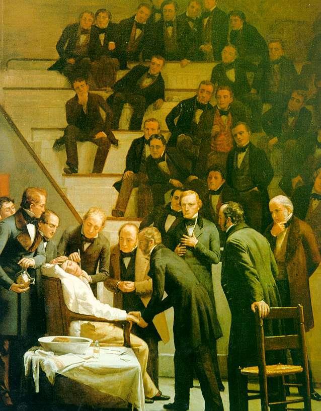 1846. William Morton fogorvos éter