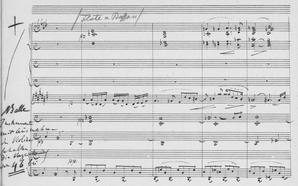 Liszt Faust szimfóniájának Gretchen tétele eredeti változat és átiratok 103 1. fakszimile. A Gretchen tétel Leopold Zellner átiratában, fol.