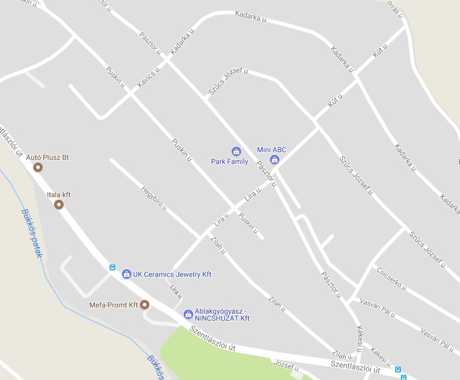 MŰSZAKI LEÍRÁS (Forrás: Google Maps) Szakági tervező: Visnyei