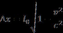 25 Távolság-kontrakció A K rendszerben nyugodjon egy l 0 = Δx hosszúságú rúd. A K rendszerben egyidejű leolvasást végezve (Δt=0) mérjük meg e hosszt.