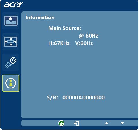 Termékinformációk 3440x1440 HDMI(MHL) 1 A Menü gombbal nyissa meg az OSD menüt.
