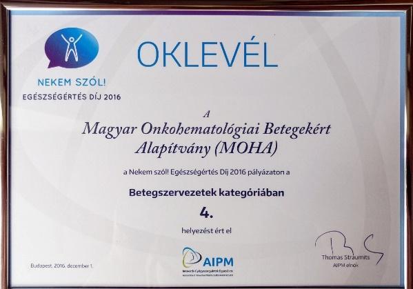 A díj pénznyereménnyel nem járt.