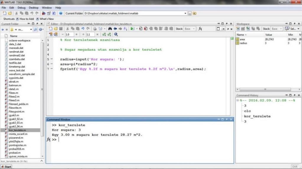 Matlab/Octave alapozó 1. MATLAB/OCTAVE/ ALAPOZÓ 1 A gyakorlatok során Octave/Matlab matematikai környezet használatát fogjuk elsajátítani geodéziai, térinformatikai példákon keresztül.