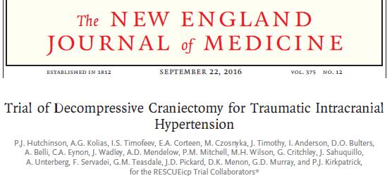 Terápia 1., Decompressive craniectomia Ajánlások: I.