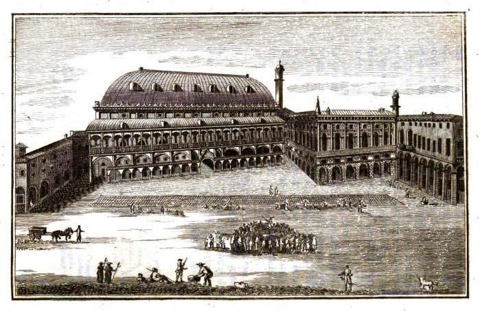 Padova Palazzo della Ragione a Piazza dei Signori-n A Communa építteti 1218-tól, az
