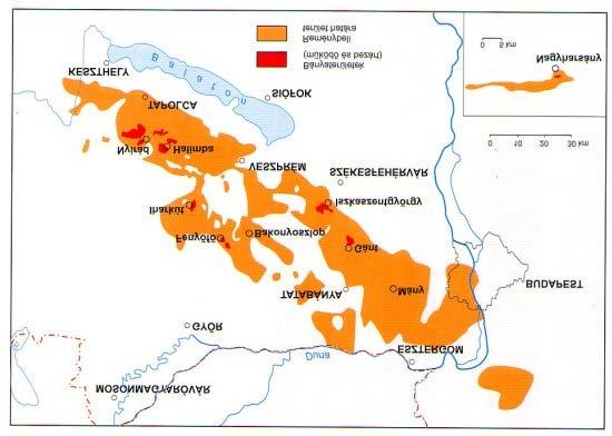 kinyernek. Jelentősebb bauxitelőfordulásaink a Dunántúli-középhegységben vannak, kevésbé jelentős lelőhelyek a Villányi-hegységben és a Cserhátban.