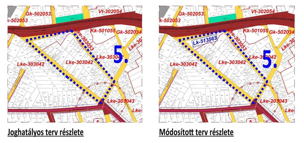 5. A tervezési feladat A terv, illetve program célja Terület (ha) Mátészalka belterületen, Jármi utca Bercsényi utca Móricz Zsigmond utcák által közrezárt telektömbben, a telektömb északi végén