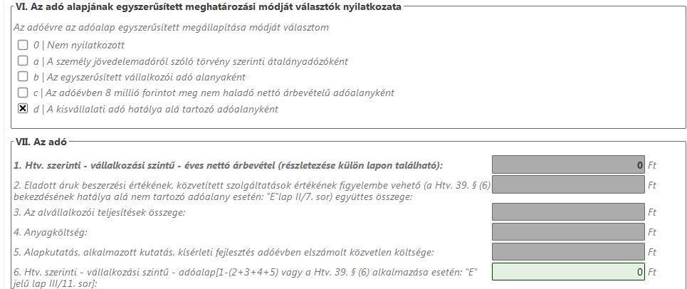 Az iparűzési adófizetési kötelezettséget Ft-ra kerekítve számolja a program, de az adókülönbözet könyvelése 100 Ft-ra kerekítve történik. 8. A következő lépésben megkezdjük a Főlap/VIII.