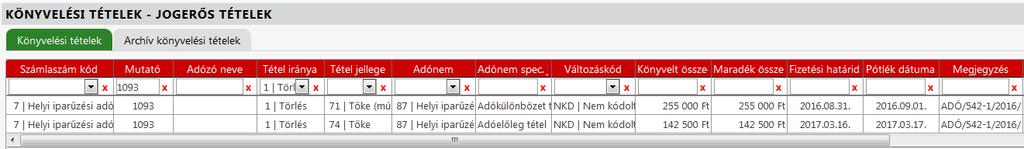 A 2015 évi bevallása alapján az adózónak 2017.03.