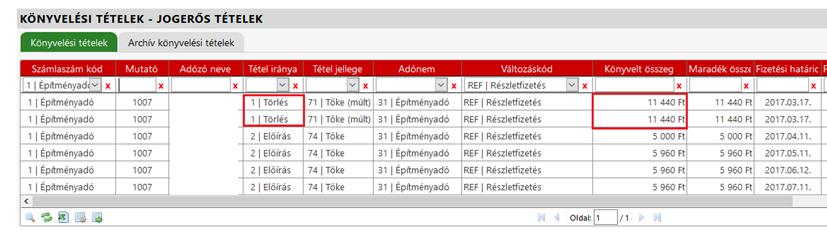 Mindkét esetben a mentés gombra kattintás után a folyamat a korábban alkalmazott eljárásnak megfelelően határozatkészítéssel és véglegesítéssel zárul.