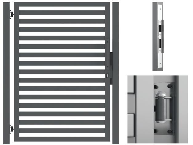 KAPUK ÉS KISKAPUK KAPURENDSZEREK A képen látható 60x40mm vagy 80x20mm-es lemezes betéttel kerül gyártásra.