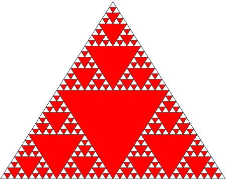 .4. ábra. A beszínezett háromszögek összterülete elöször nagyobb, mint 75 56.