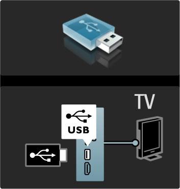 3.3 Multimeedia USB sirvimine Saate vaadata fotosid või esitada muusikat ja filme USB-mäluseadmelt. Teleri sisselülitamisel sisestage USB-seade teleri vasakul küljel asuvasse USB-liidesesse.