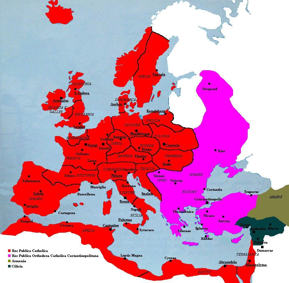 Egy-egy nép a kereszténység felvétele révén vált az európai népközösség