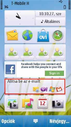 Nokia C6 (Mail for Exchange) beállítása Virtualoso email levelezésre A következô lépések segítségével egyszerûen beállíthatja a Virtualoso email levelezést Nokia C6