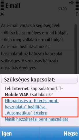 A megjelenô listából