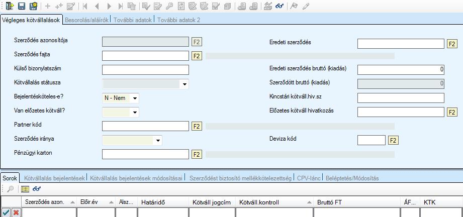 1.1.1.2 Környezeti paraméterek kiválasztása Válasszuk ki a pénzügyi évet, a bizonylati tömböt, majd a Szűrés és karbantartás jelölőt pipáljuk be. 1.1.2 Alapadatok rögzítése Az alapadatokban, vagyis a fej adatokban a partner, bankszámla, dátumok, külső bizonylatszám, stb.