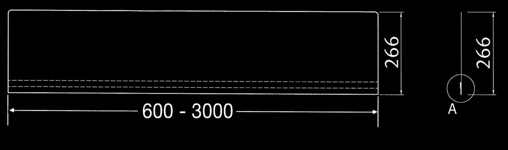 Az ECO 400 CS mosdóvályúhoz. Különleges méretek megrendelésre.