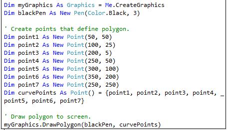 A Graphics objektum metódusai