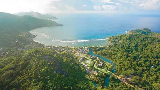Seychelle-szigetek Kempinski Seychelles Resort Mahé A hotel Mahé sziget déli részén, a