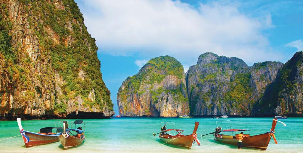 Thaiföld az Indokínai-félsziget középsô részén, nagyjából 513.000 km 2 -nyi területen fekszik.