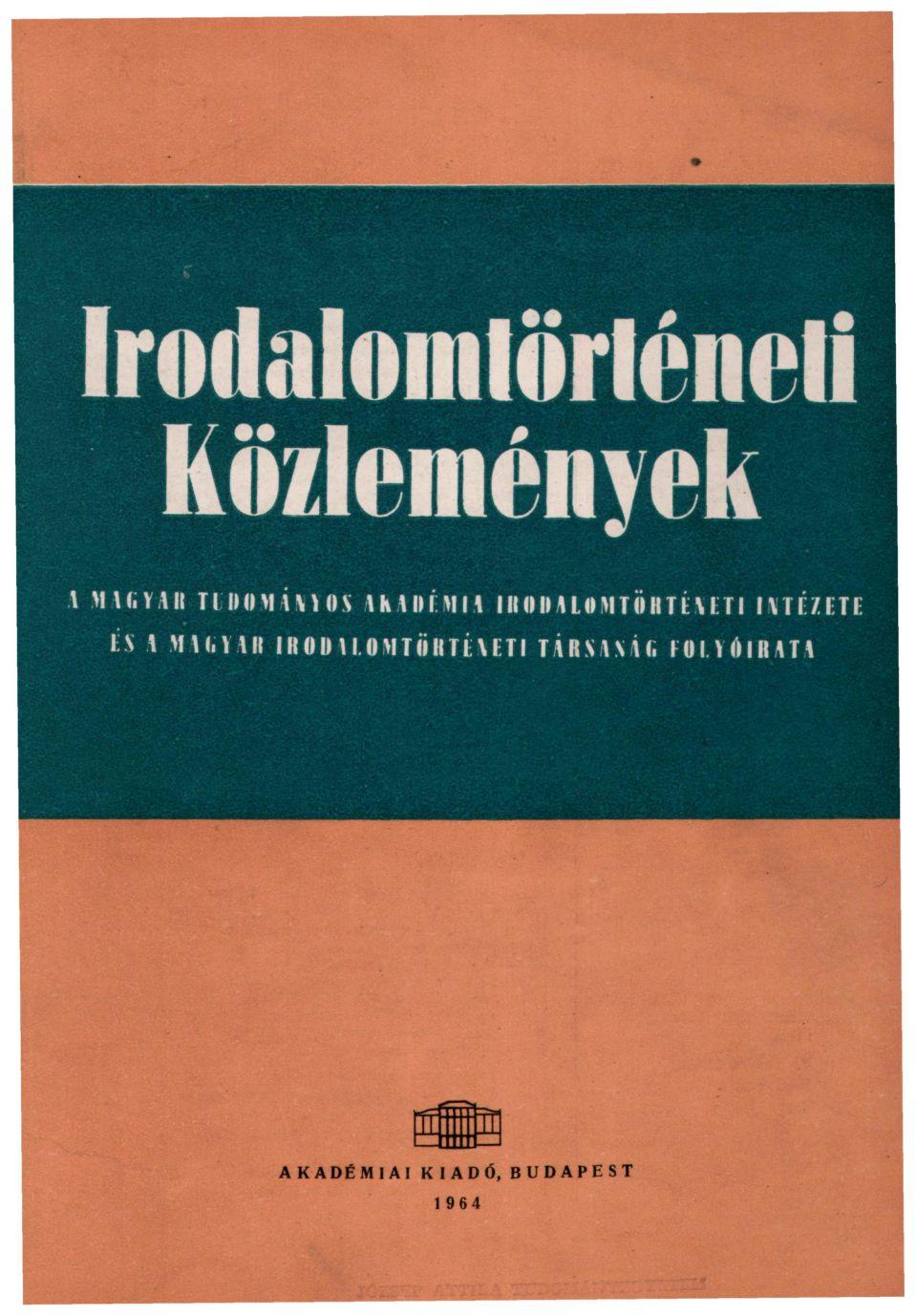 Irodalomtörténeti Költemények HU OS \ KUH MM Nt 0 IM L 0 M
