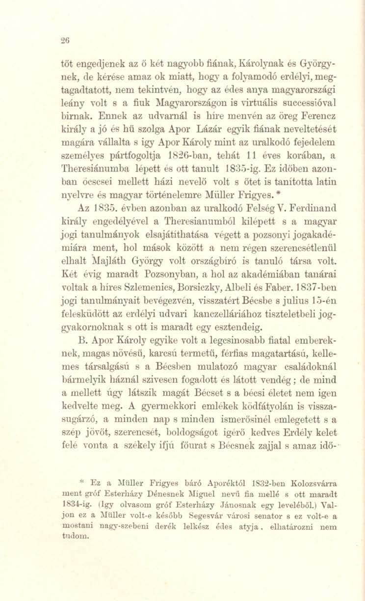 Wt engedjenek IlZ Ö ket uagyobb fiának, Károlynak és Györgynek, de kert!