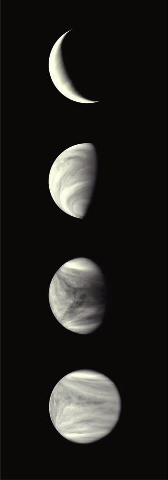 A teleszkóp segítségével különböző alakú sötét területeket, valamint a pólusoknál világosabb területeket vehetsz észre. A Vénuszt este vagy kora reggel a legjobb megtekinteni.