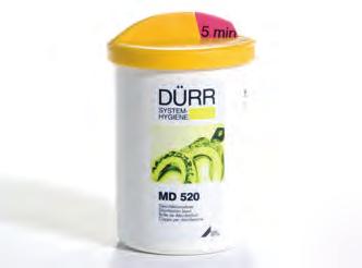 Lenyomatfertőtlenítő doboz (Dürr Dental) Maximum 2 lenyomatkanál egyidejű, MD 520 oldattal történő merítő fertőtlenítéséhez és tisztításához. Szükséges időtartam: 5 perc.