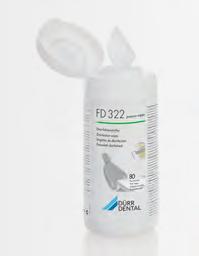 495 ÚJDONSÁG FD 322 top wipes / FD 322 premium wipes (Dürr Dental) Alkoholos, gyorshatású kendő orvosi eszközök és berendezési tárgyak tisztítására és fertőtlenítésére.