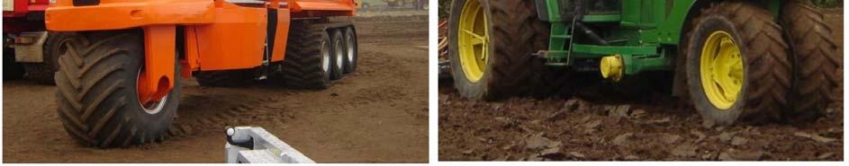 A kerekes járószerkezetek a talajt nagyon károsíthatják ezek csökkentésére alkalmaznak ikerkerekes és háromkerekes megoldásokat. 2.