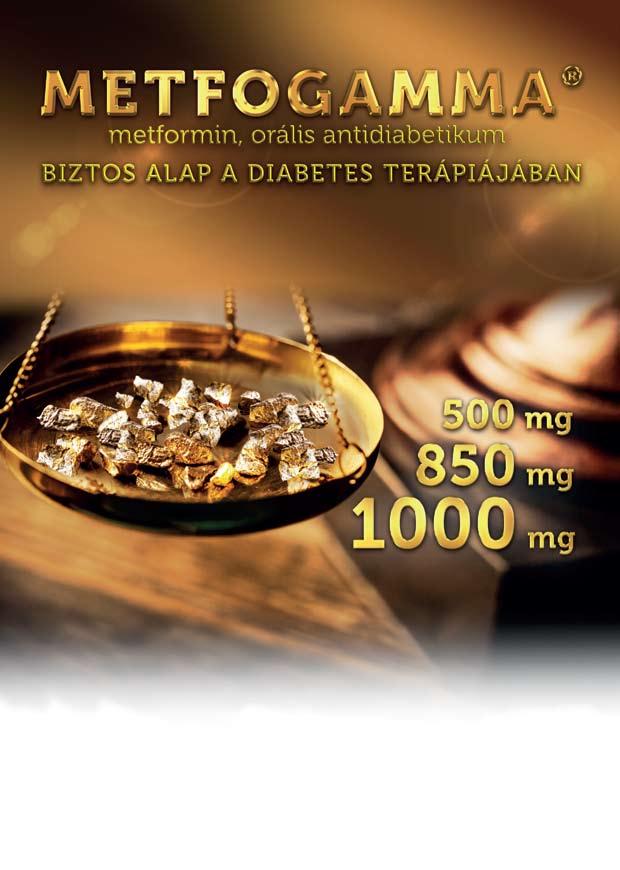 Magyar Belgyógyász Társaság Dél-Magyarországi Decentrum 2 támogatott hatáserősségben 1 : 850 mg és 1000 mg Az egyszerűbb titrálásért!