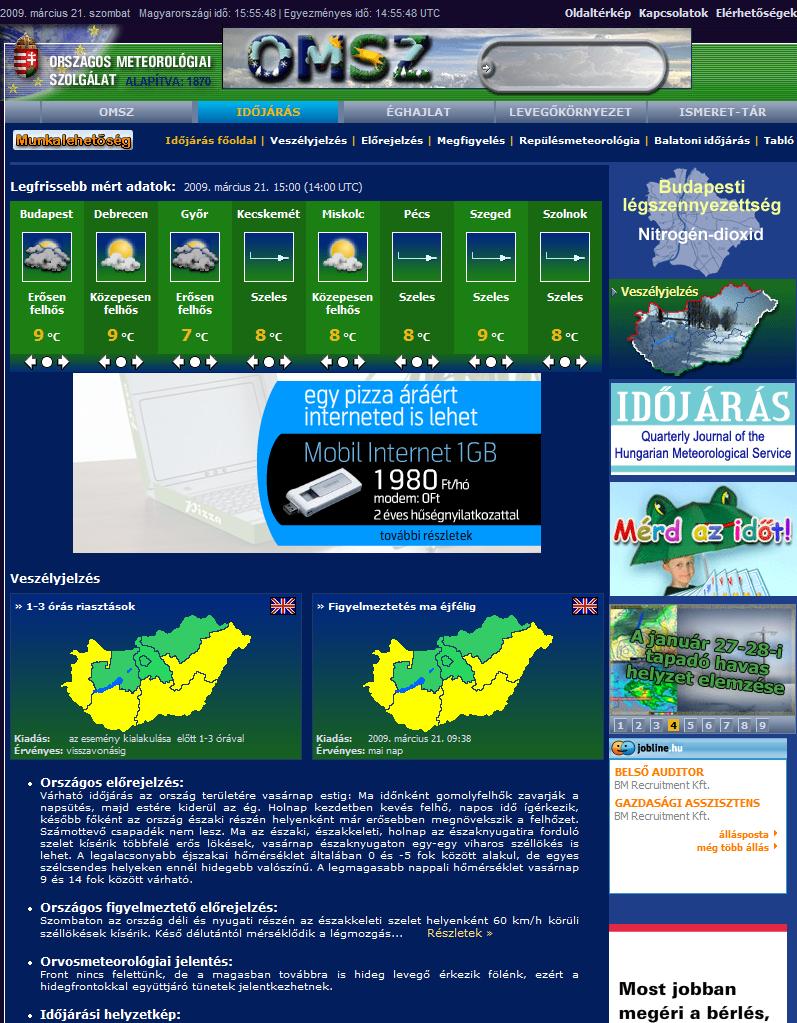 26. ápr. 2. hét Számonkérés Időjárás-jelentés Honnan szerezhetünk információkat? www.met.