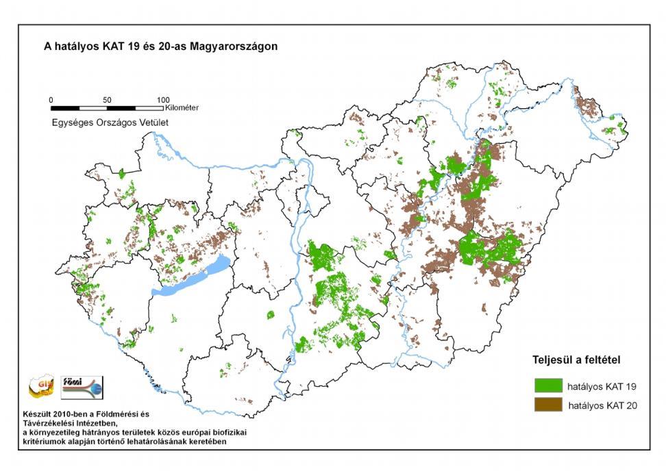 Kedvezőtlen adottságú (KAT) területek KAT (LFA) területek Magyarországon A