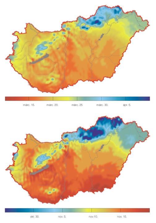 THÉT biofizikai kritériumok térképezése Alacsony hőmérséklet Nincs Magyarországon olyan terület,