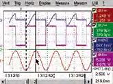 The values measured can be recorded automatically on all the active channels over a period from 5 minutes to 1 month.