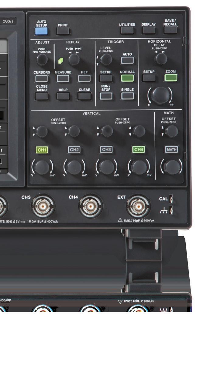 7. Replay Control Rotate to see a history of 5 6 7 9 captured waveforms. 8.