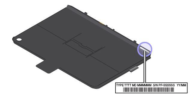 ThinkPad Helix Ultrabook Pro Keyboard: ThinkPad Helix Folio Keyboard: Az FCC ID azonosító és az IC-tanúsítvány számának elhelyezkedése A telepített adókártyák FCC ID azonosítója és