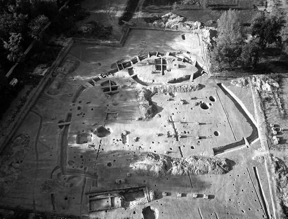 7. kép: A 4. munkaterület légifotója Fig. 7: Aerial photo of work area no. 4 ső középkori leletanyagot adott, kerámia-, üveg- és fémleleteket, köztük két érmet is.