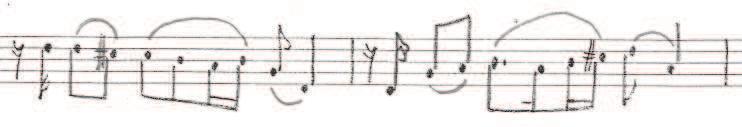 Banda Ádám: Hubay Jenő tanítványainak kapcsolata Bartók Bélával 114 - a 312. és 319. ütemben Szervánszky az eredetileg leírt kvint előke alsó hangját játssza a kvint felső hangja nélkül. - a 322-323.