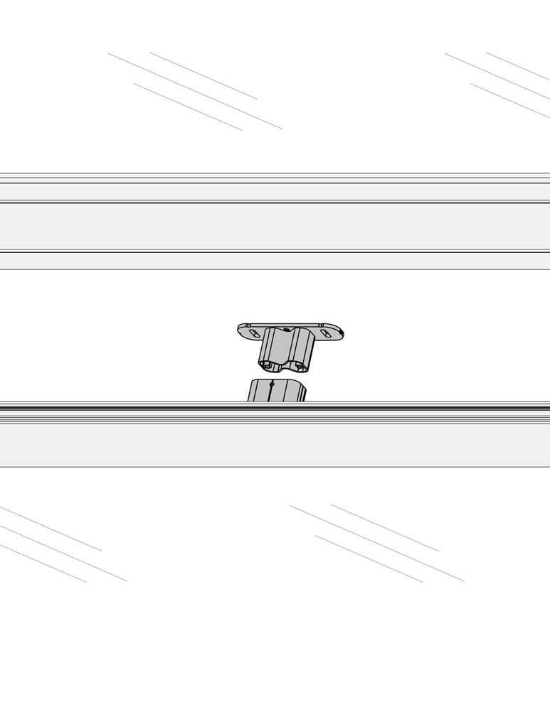 A szélső távtartókat a lefutó szélétől 150 mm távolságra kell felszerelni, míg minden további távtartónak legfeljebb