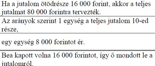 441. Egy vetélkedő győztesei között jutalomként könyvutalványt szerettek volna szétosztani a szervezők.