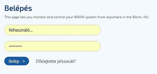 Mywavinhome.com távoli elérés használati utasítás Wavin Tempower mennyezeti fűtő-hűtő rendszer távoli szabályozása a www.mywavinhome.com website használatával.