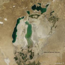 délkeleti medencéje szinte teljesen kiszáradt (NASA) Üzbegisztán (http://www.origo.