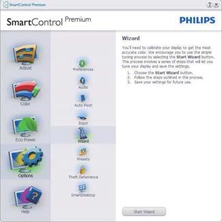3. Képoptimalizálás Első indítás varázsló A SmartControl Premium telepítését követő első