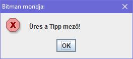 gomb indítsa újra a játékot: - új tipp generálása - mezők kiürítése -