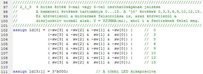 Lab3_2b feladat (Szorgalmi feladat) 4 bites érték 3-mal vagy